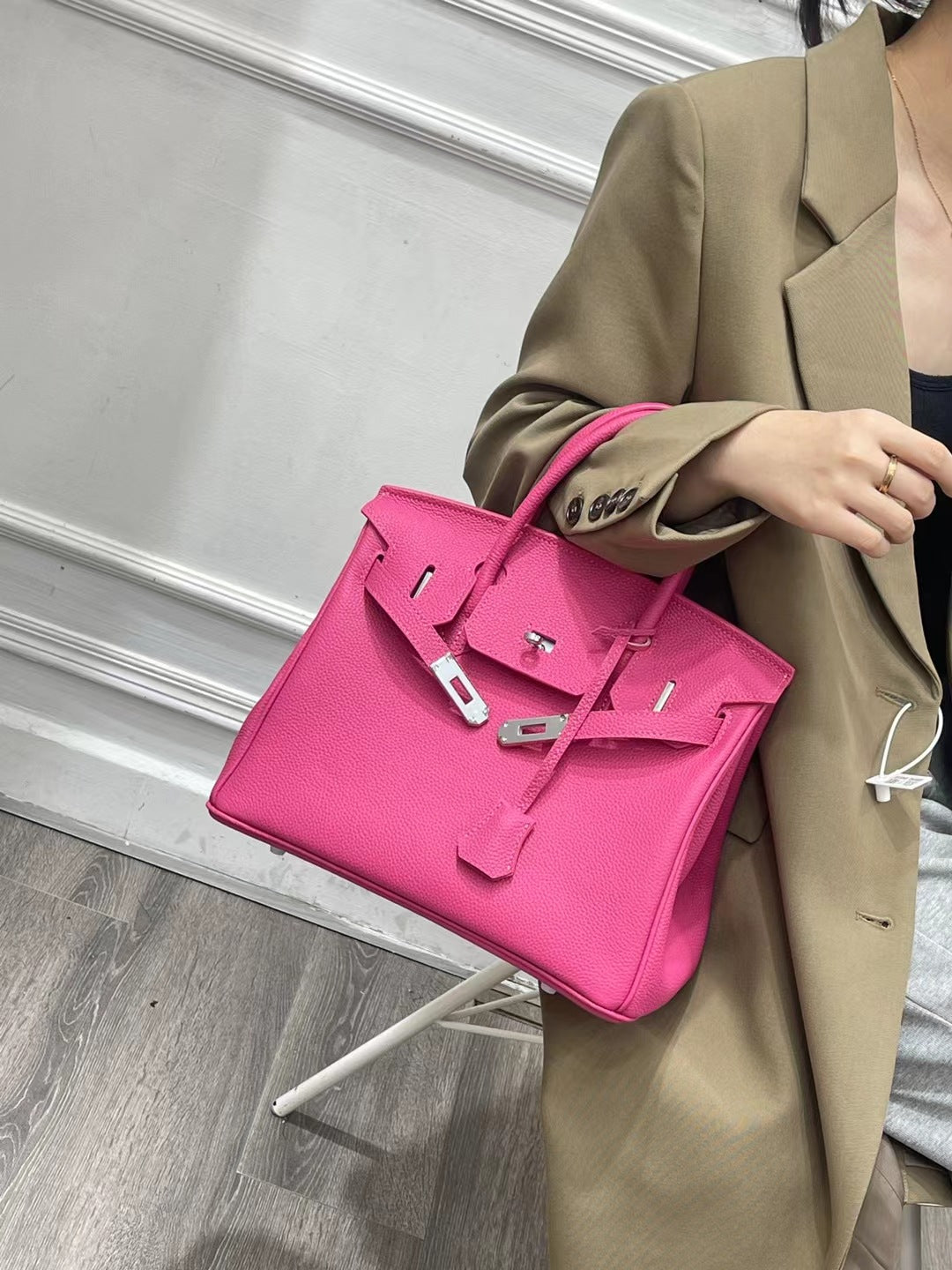 New Colors Genuine Leather Inspired Berkin Bag Top Handle Bag
