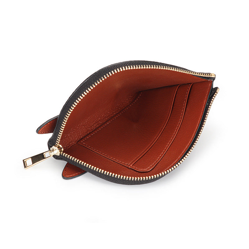 Top Grain Leather Inspired Paddock Coin Purse Horse Coin Purse Girls Short Wallet