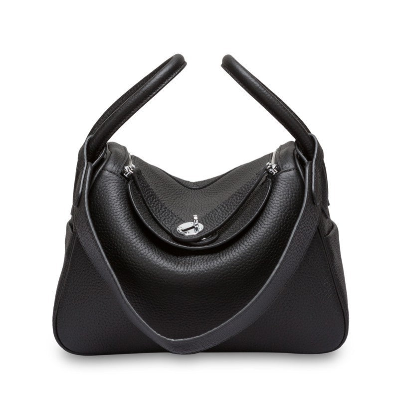Top Grain Leather Inspired Lindi Bag Silver Hardware