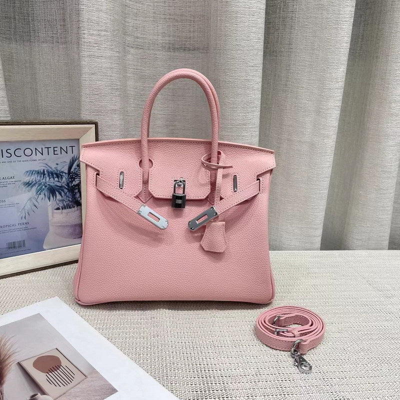 New Colors Genuine Leather Inspired Berkin Bag Top Handle Bag