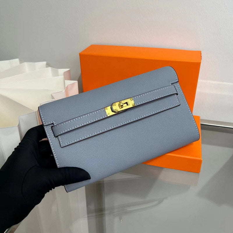 Leather Kelly to Go Long Wallet Girls Clutch Bag Luxury Shoulder Bag