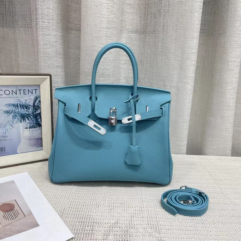New Colors Genuine Leather Inspired Berkin Bag Top Handle Bag