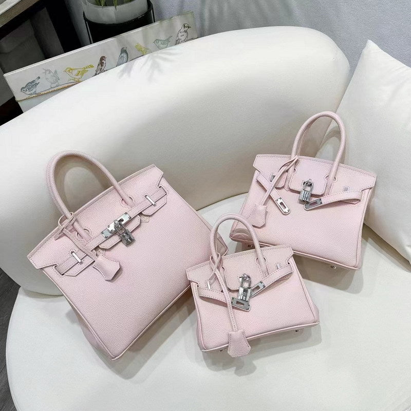 New Colors Genuine Leather Inspired Berkin Bag Top Handle Bag