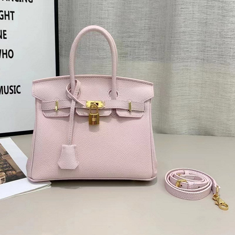 New Colors Genuine Leather Inspired Berkin Bag Top Handle Bag