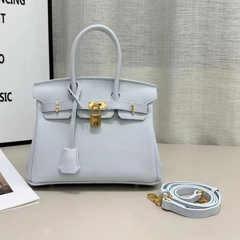 New Colors Genuine Leather Inspired Berkin Bag Top Handle Bag