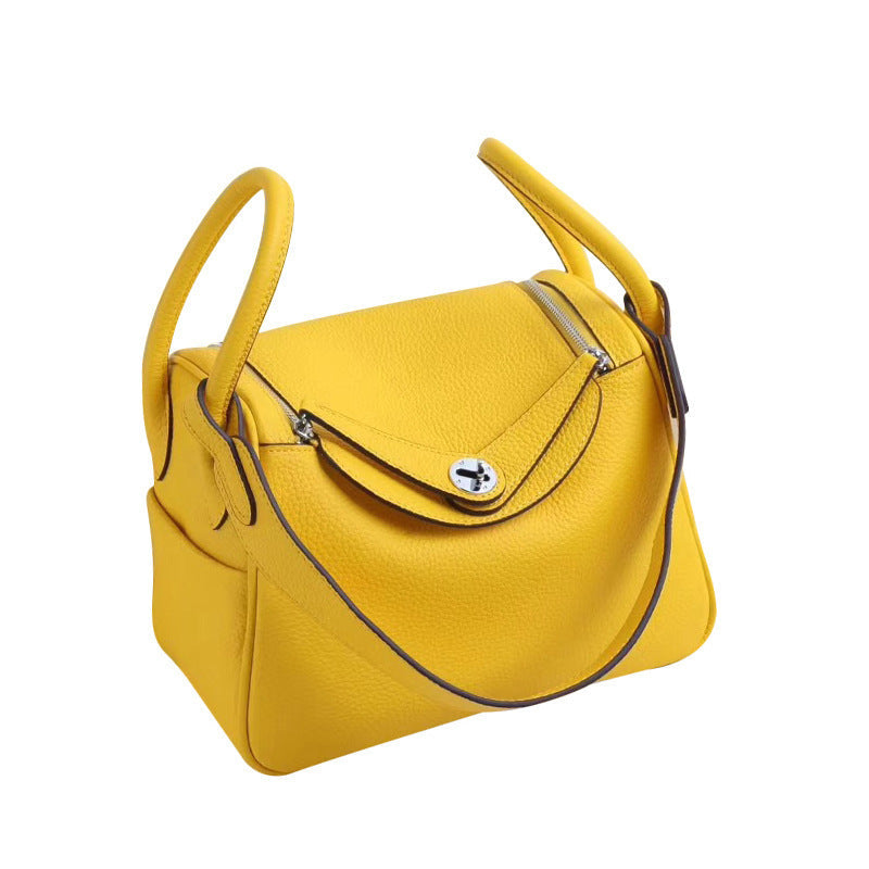 Top Grain Leather Inspired Lindi Bag Silver Hardware