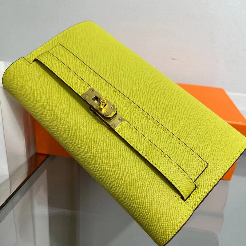 Leather Kelly to Go Long Wallet Girls Clutch Bag Luxury Shoulder Bag