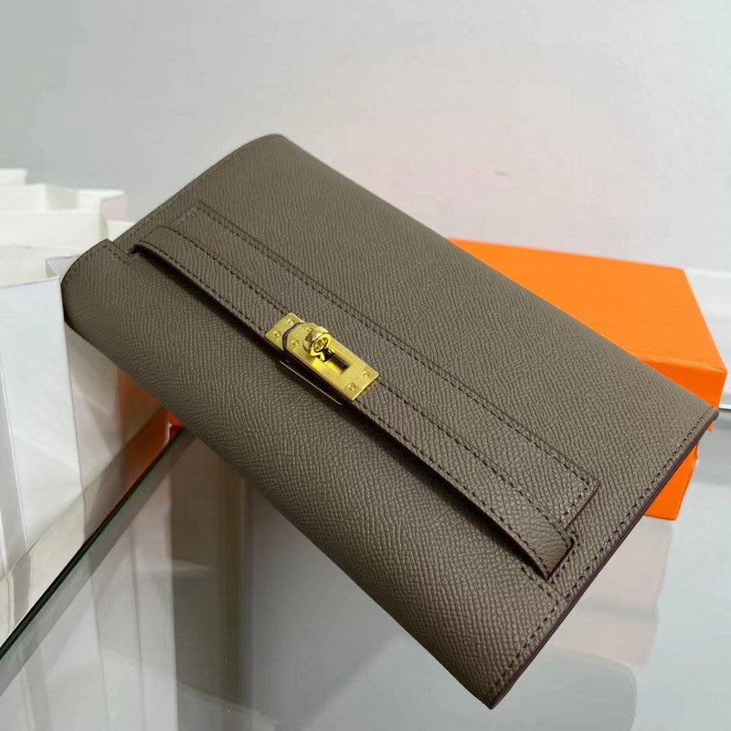 Leather Kelly to Go Long Wallet Girls Clutch Bag Luxury Shoulder Bag