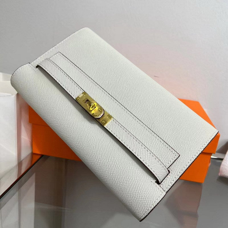 Leather Kelly to Go Long Wallet Girls Clutch Bag Luxury Shoulder Bag
