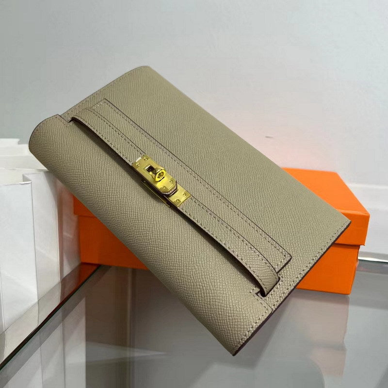 Leather Kelly to Go Long Wallet Girls Clutch Bag Luxury Shoulder Bag