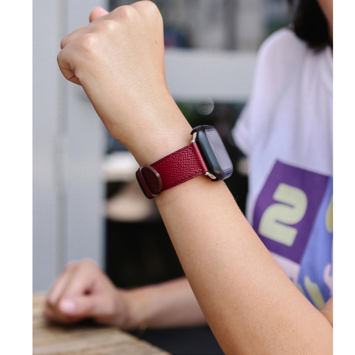 Apple Watch Band for Women | Red Leather Apple Watch Band - POPSEWING®