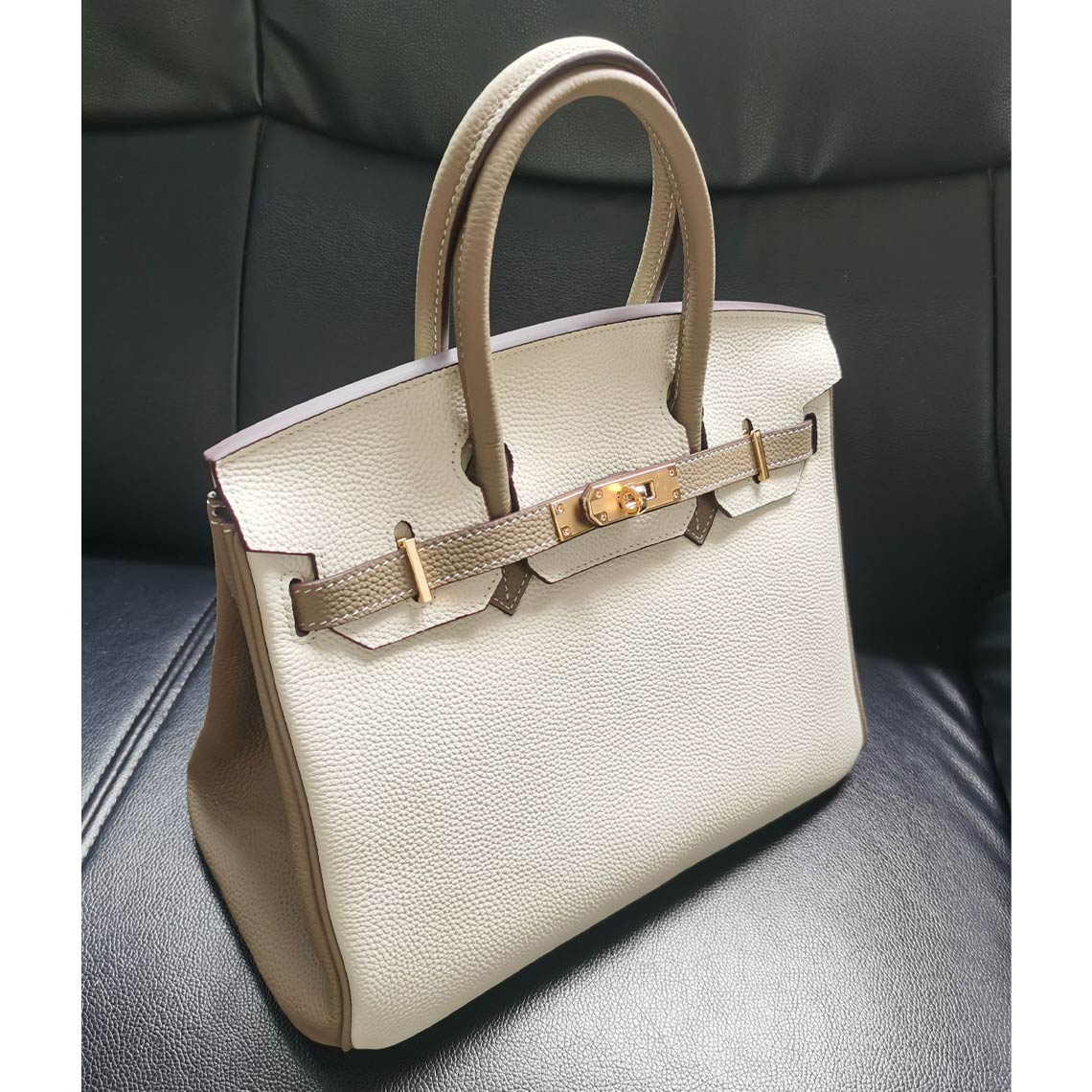 Top Grain Leather Inspired Birk Handbag