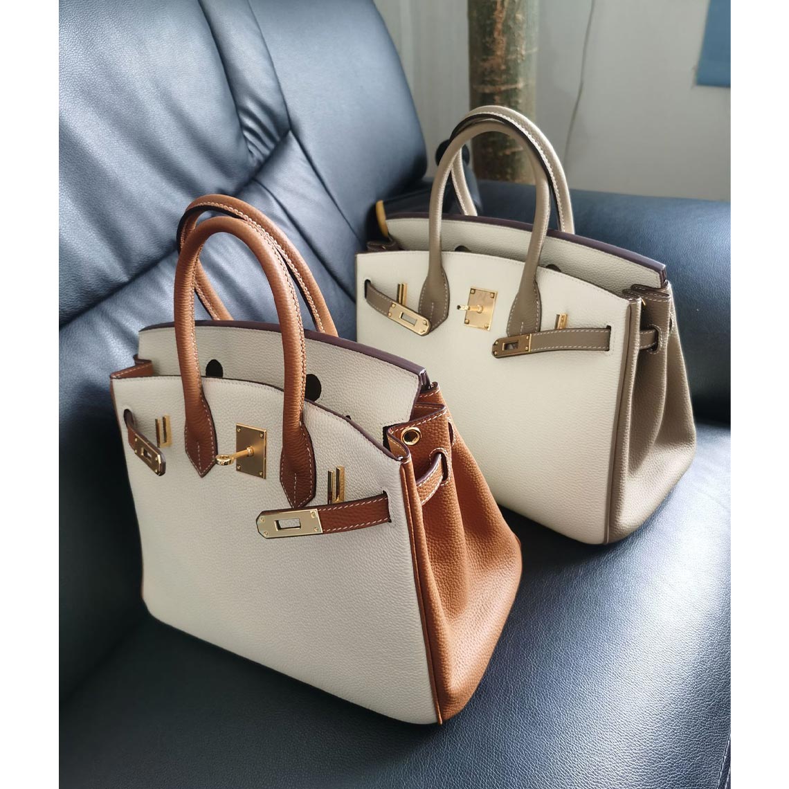 Top Grain Leather X-large Inspired Birk Handbag