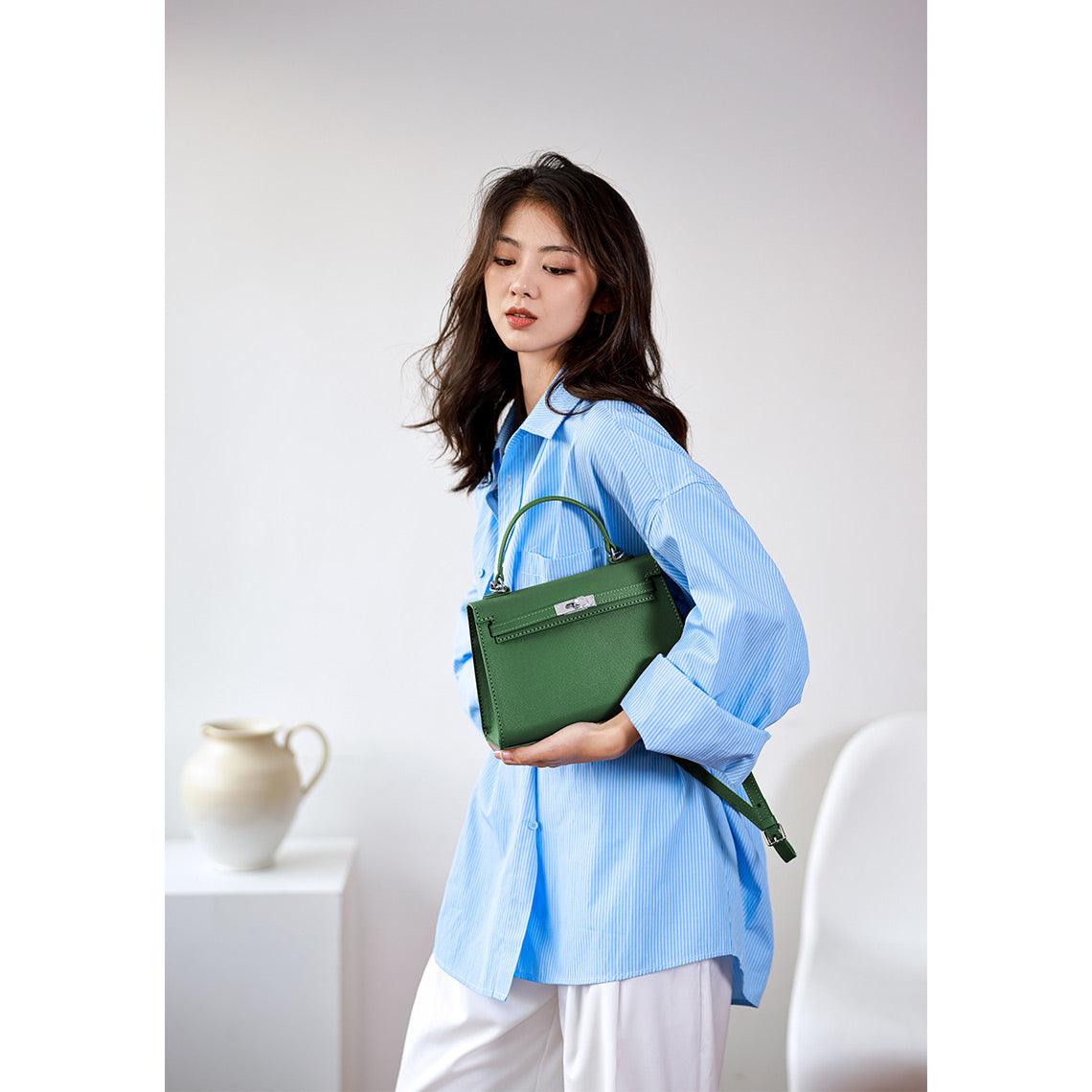 POPSEWING® Top Grain Leather Inspired Sellier Kylie Bag DIY Kit
