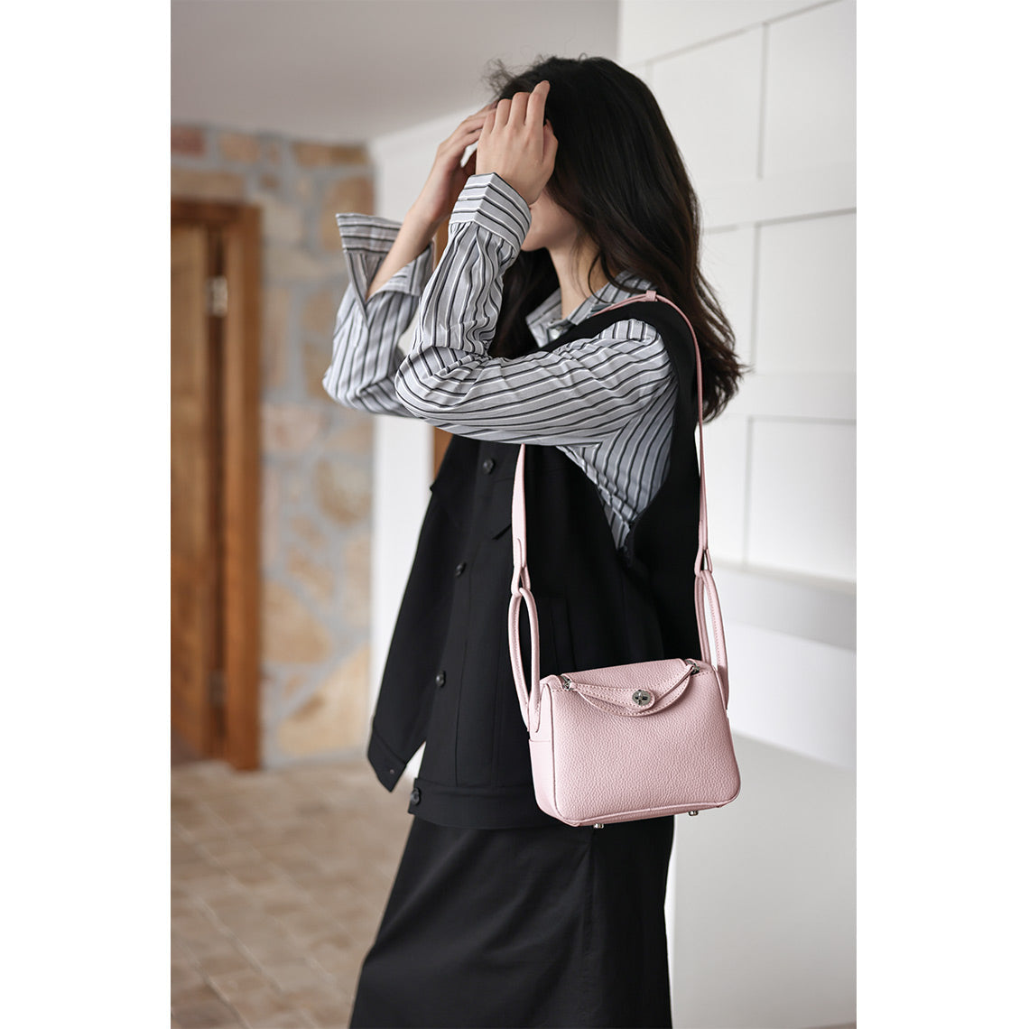 POPSEWING® Top Grain Leather Fashion Lindi Handbag DIY Kit