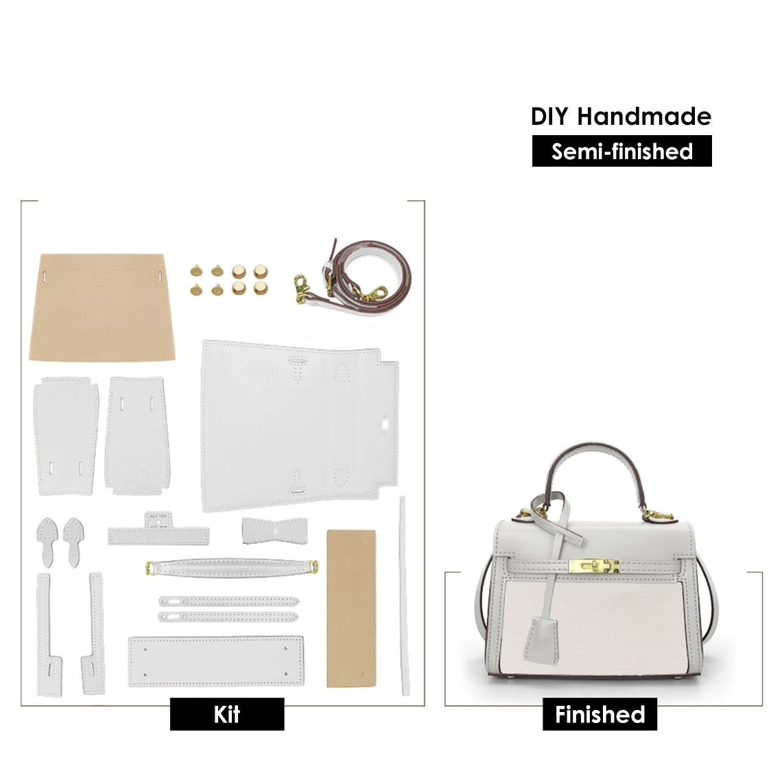 POPSEWING® Leather Dustbag Recycle Kylie Bag DIY Kit