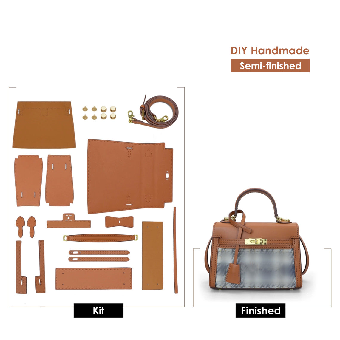 POPSEWING® Leather Dustbag Recycle Kylie Bag DIY Kit