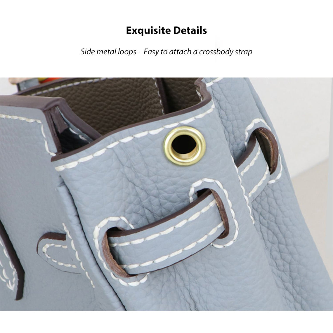 POPSEWING® Top Grain Leather New Platinum Bag DIY Kit