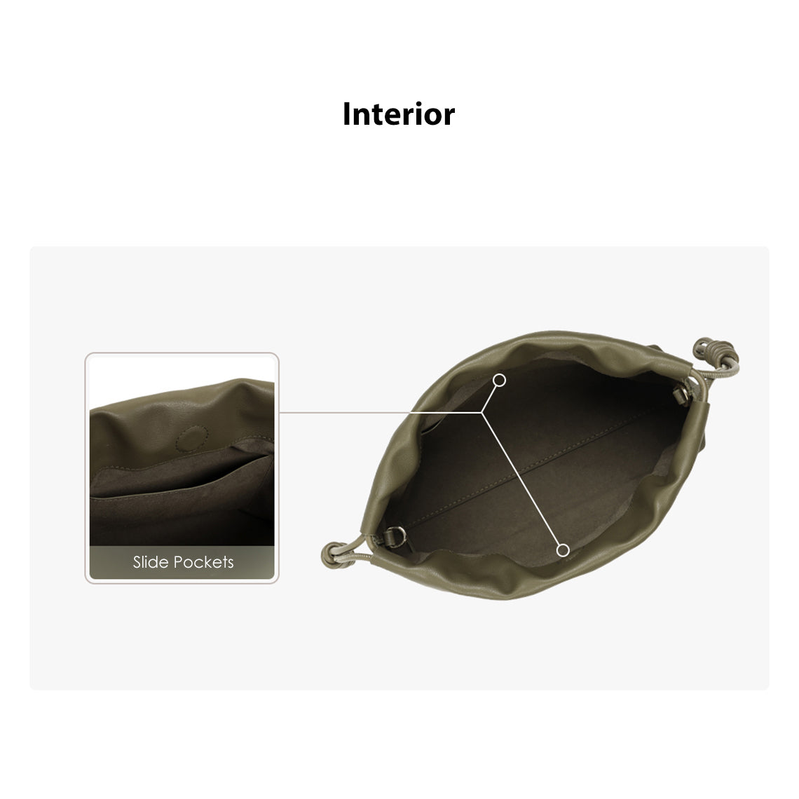 POPSEWING® Leather Drawstring Chain Clutch DIY Kit