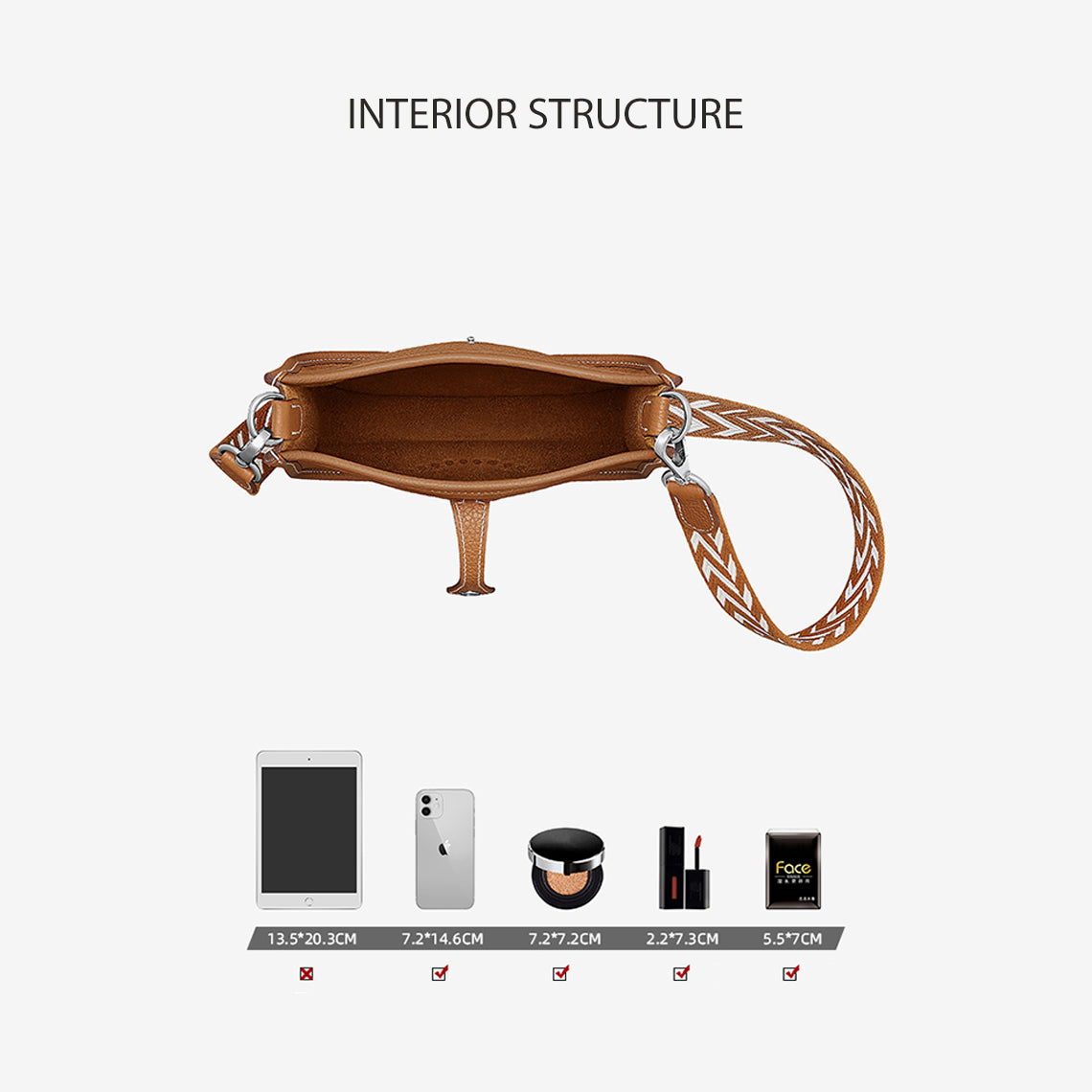 Evelyne Bag Interior | Inspired Hermes Bag DIY Kit | POPSEWING® DIY Kits