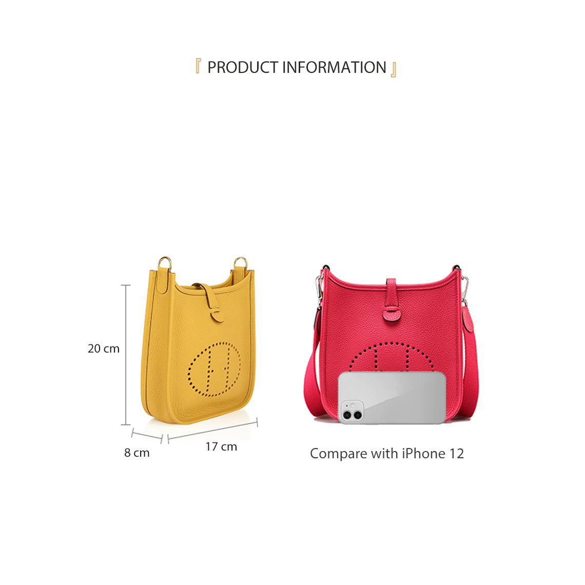 Evelyne Bag Size | Inspired Hermes Bag DIY Kit | POPSEWING®