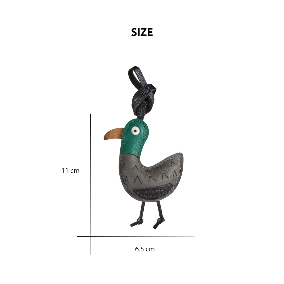 Lovely Bird Leather Charm Size - POPSEWING®