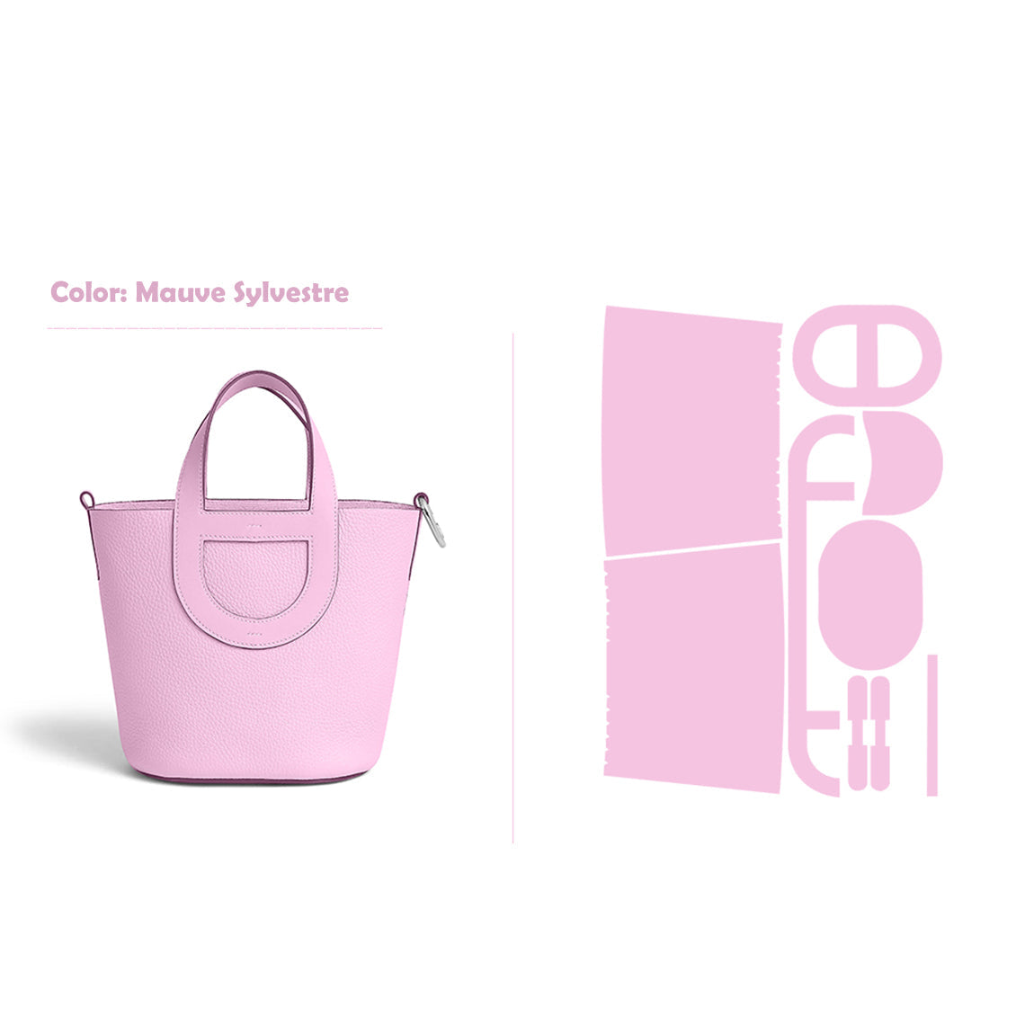A Leather Kit to Make Your Own Bag | The Loop Handbag in Pink - POPSEWING®