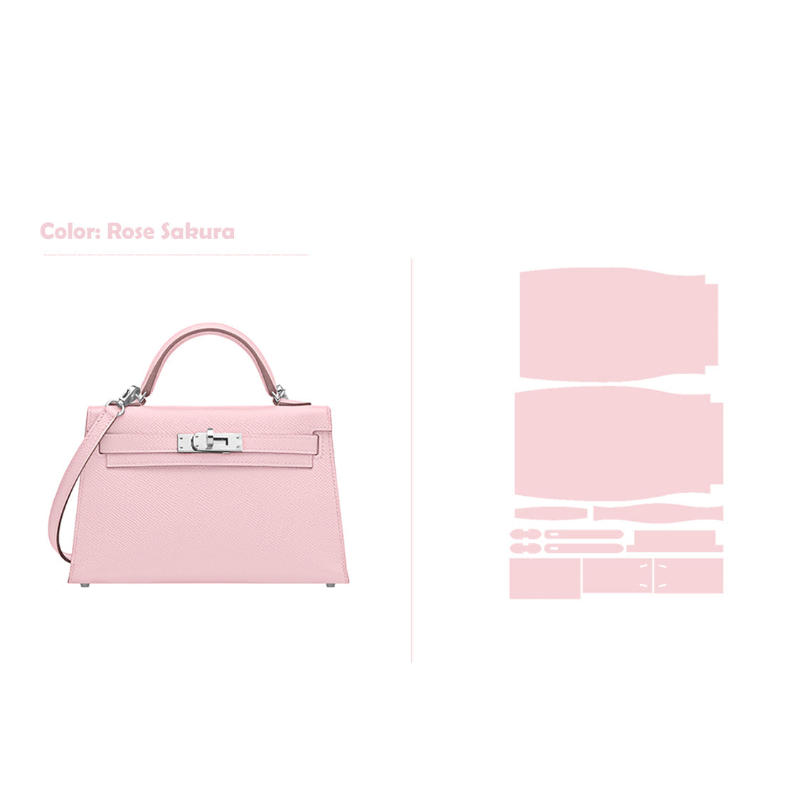 POPSEWING® Full Grain Leather Mini Kylie Handbag - Advanced DIY Kit