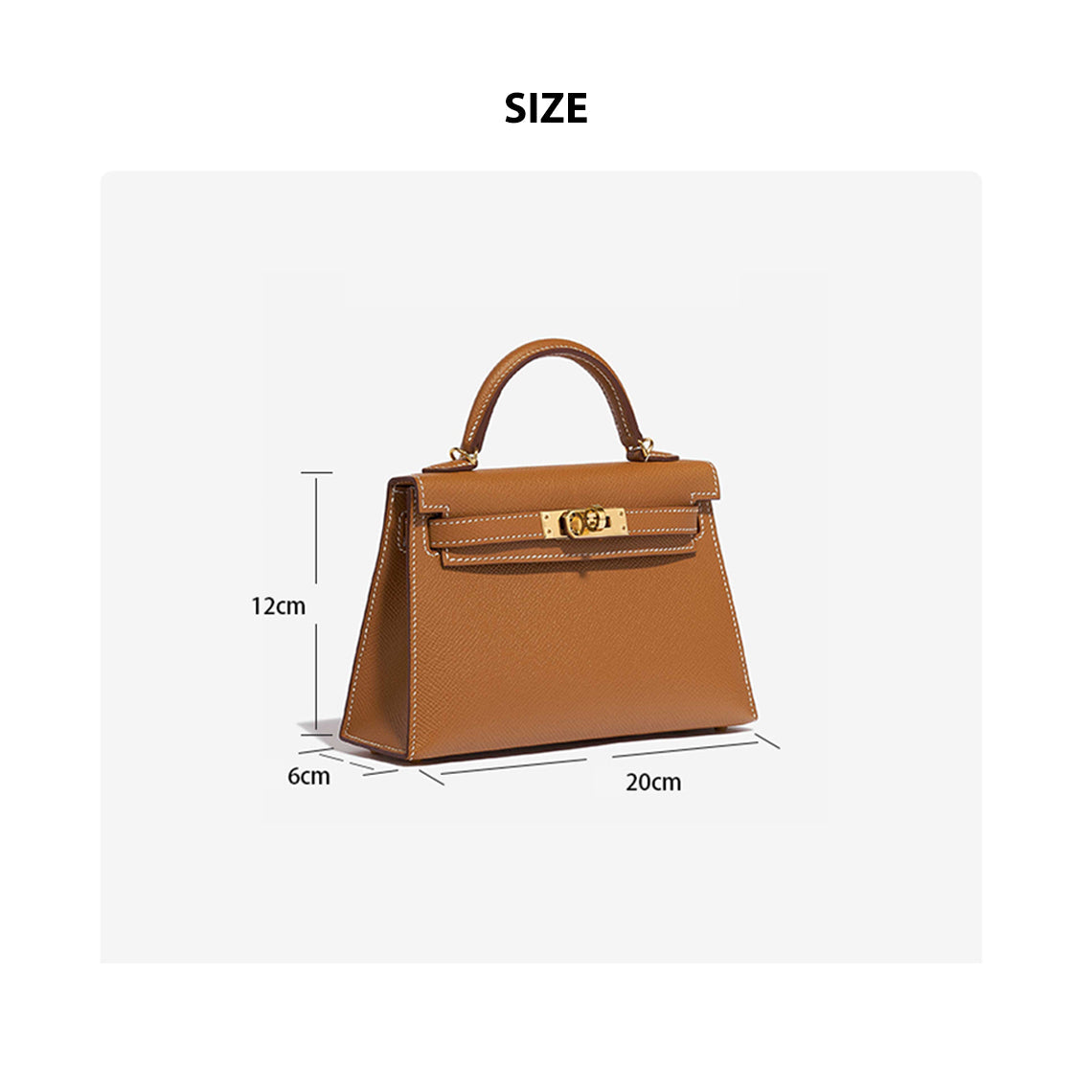 POPSEWING® Full Grain Leather Mini Kylie Handbag - Advanced DIY Kit