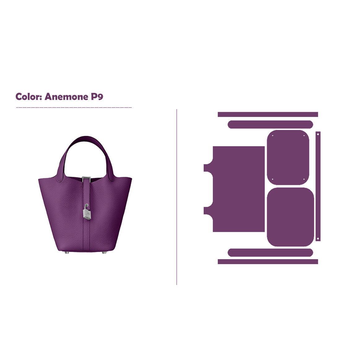 POPSEWING® Full Grain Leather New Lock Tote Bag - Advanced Kits