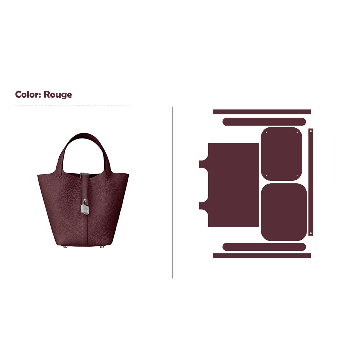 POPSEWING® Full Grain Leather New Lock Tote Bag - Advanced Kits