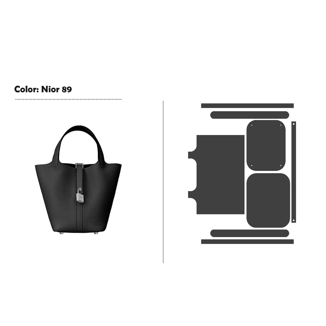 POPSEWING® Full Grain Leather New Lock Tote Bag - Advanced Kits