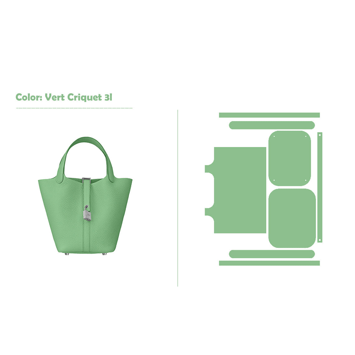 POPSEWING® Full Grain Leather New Lock Tote Bag - Advanced Kits