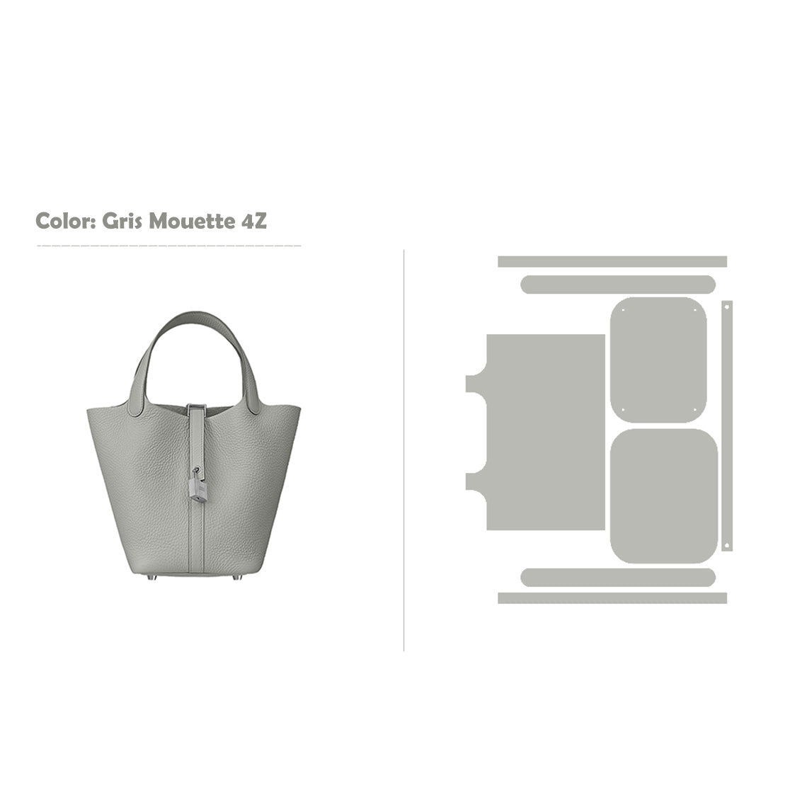POPSEWING® Full Grain Leather New Lock Tote Bag - Advanced Kits