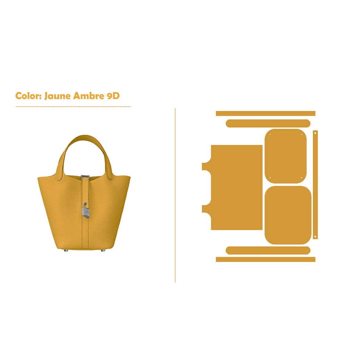 POPSEWING® Full Grain Leather New Lock Tote Bag - Advanced Kits