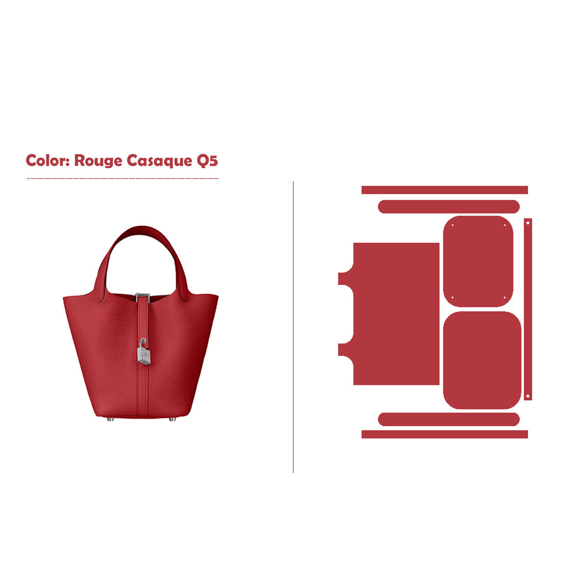 POPSEWING® Full Grain Leather New Lock Tote Bag - Advanced Kits