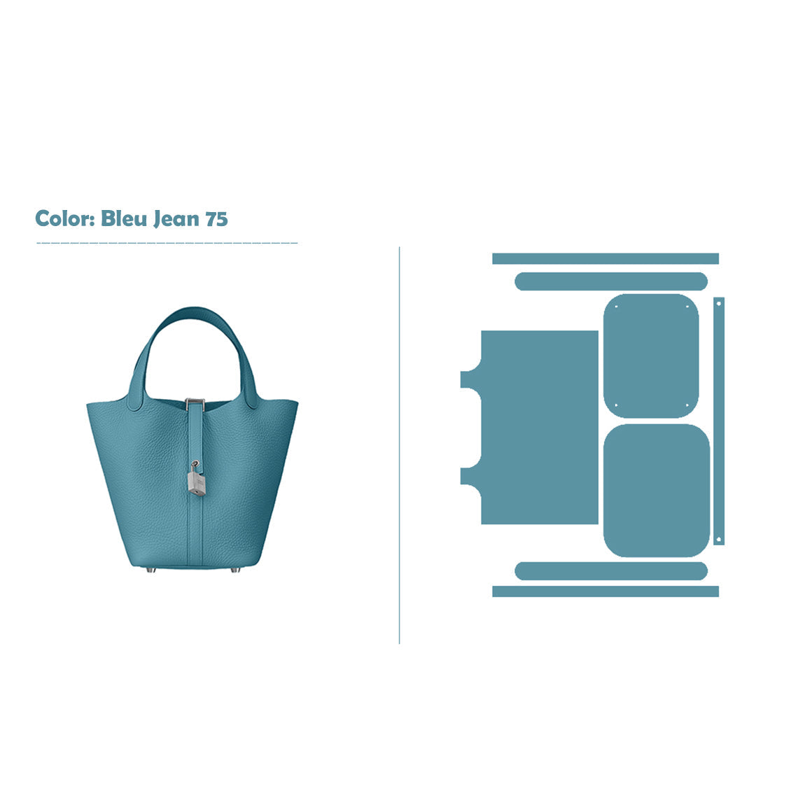 POPSEWING® Full Grain Leather New Lock Tote Bag - Advanced Kits
