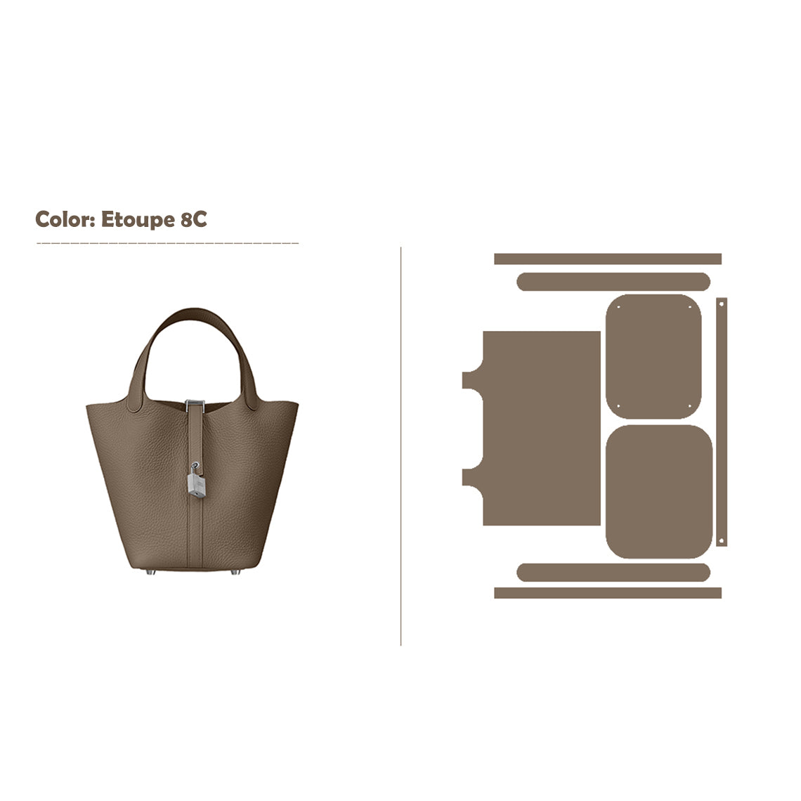 POPSEWING® Full Grain Leather New Lock Tote Bag - Advanced Kits