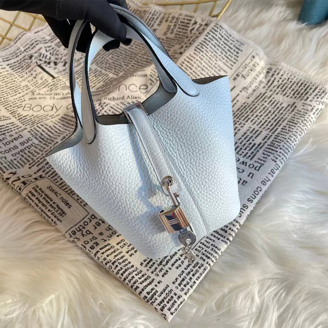 POPSEWING® Full Grain Leather New Lock Tote Bag - Advanced Kits