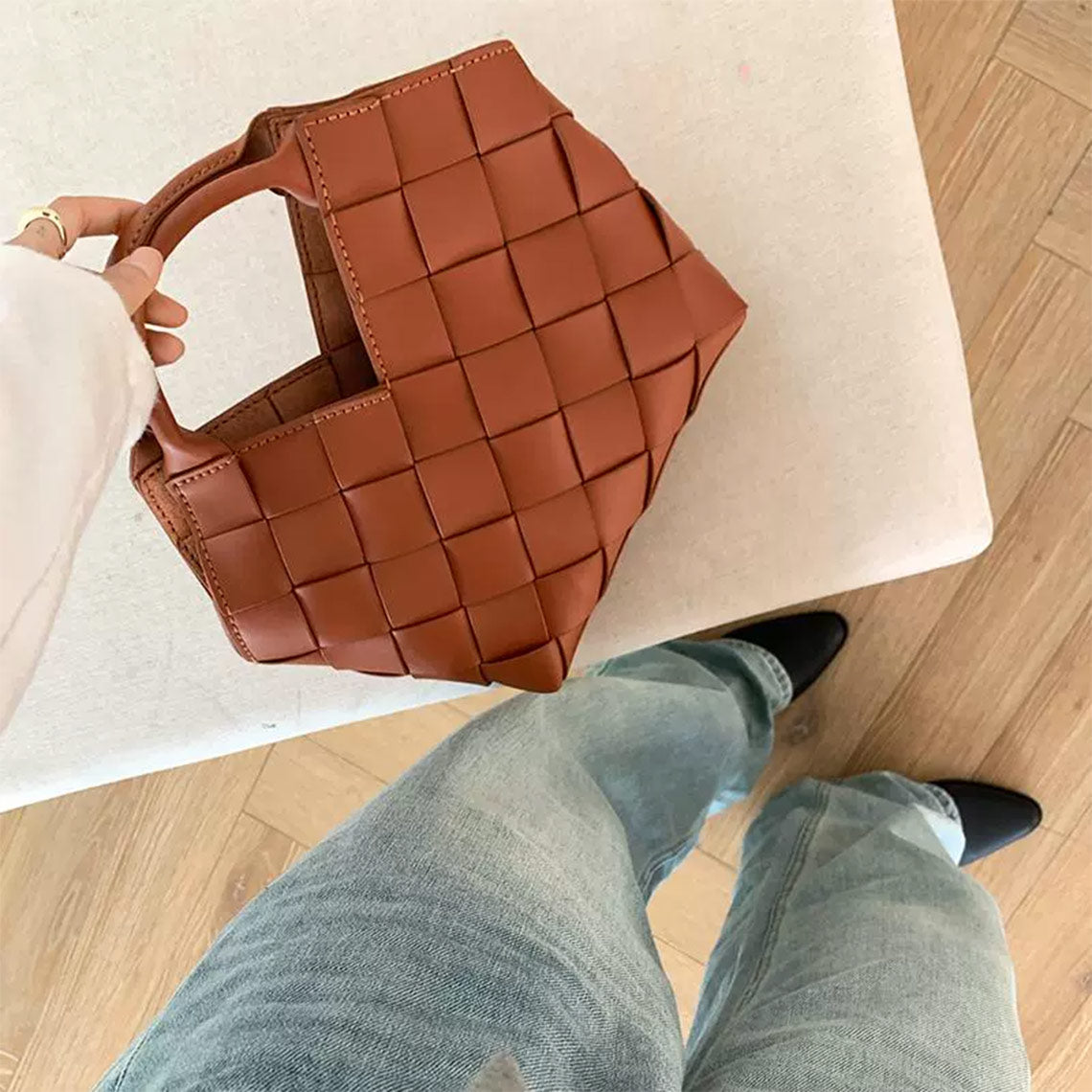 POPSEWING® Vegan Leather Woven Handbag DIY Kit