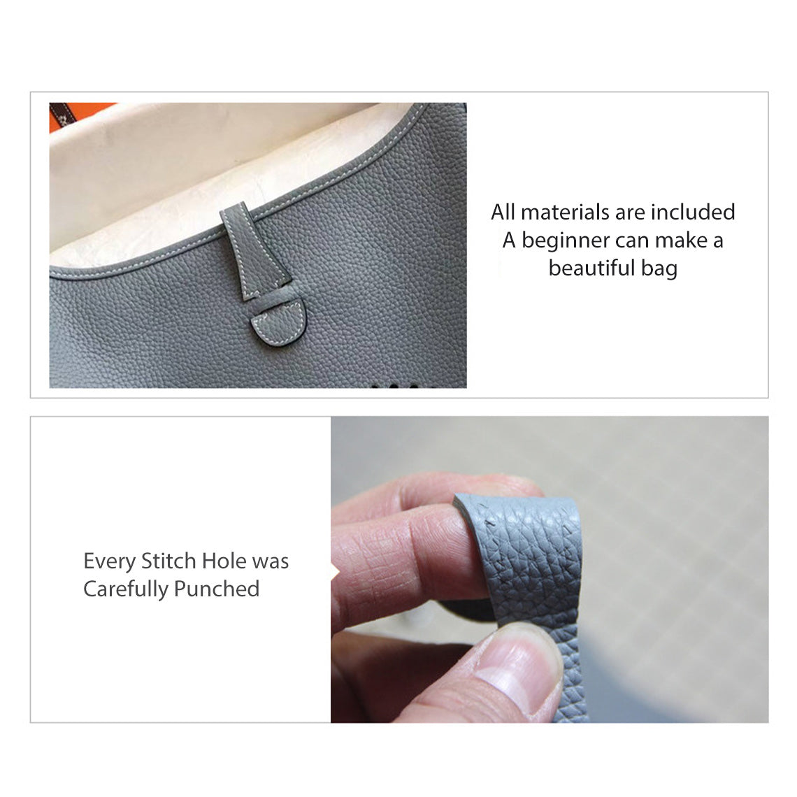 POPSEWING® Full Grain Leather Mini Eveline Bag DIY Kit