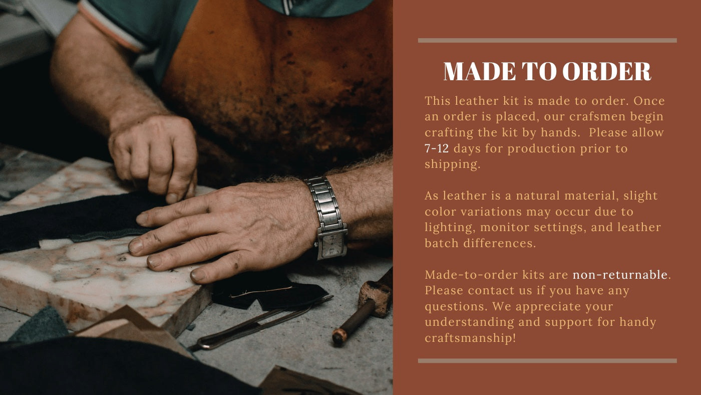 POPSEWING® Full Grain Leather Inspired Men's Belt DIY Kits