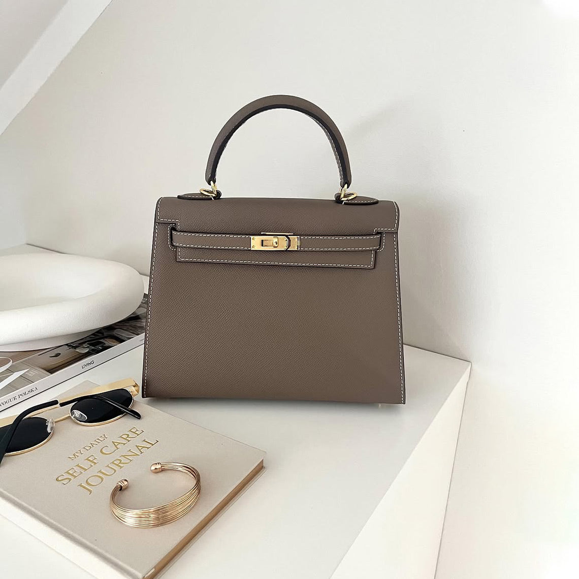 Epsom Leather Inspired Kelly 28 Replica