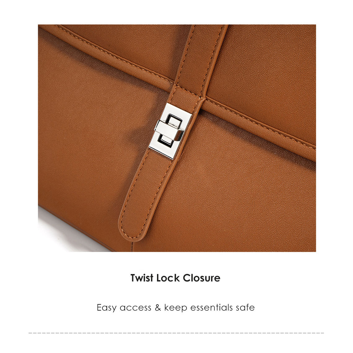 Leather Commute Crossbody Bag