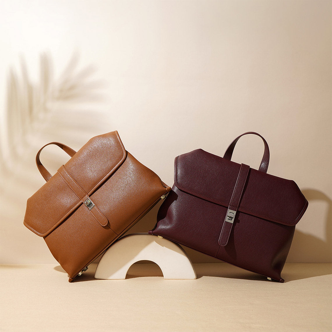 Leather Commute Crossbody Bag