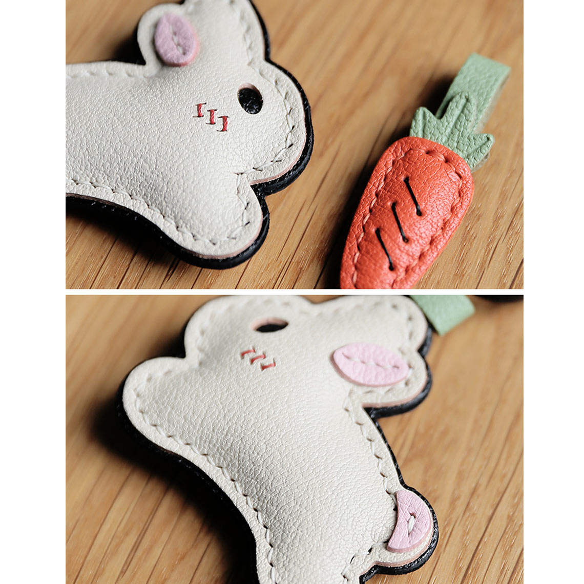 POPSEWING® Leather New Bunny & Carrot Keychain DIY Kit