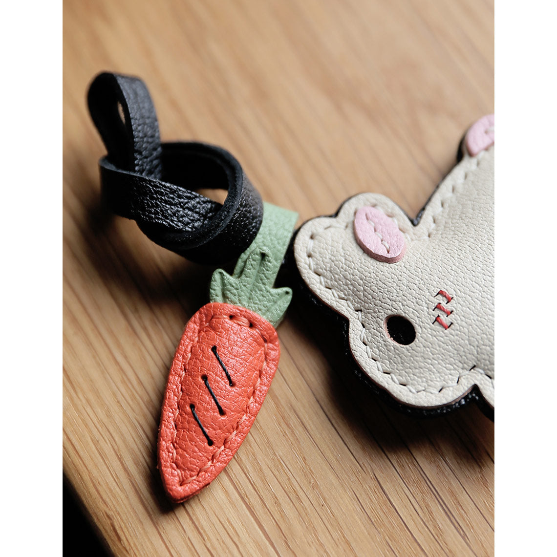 POPSEWING® Leather New Bunny & Carrot Keychain DIY Kit