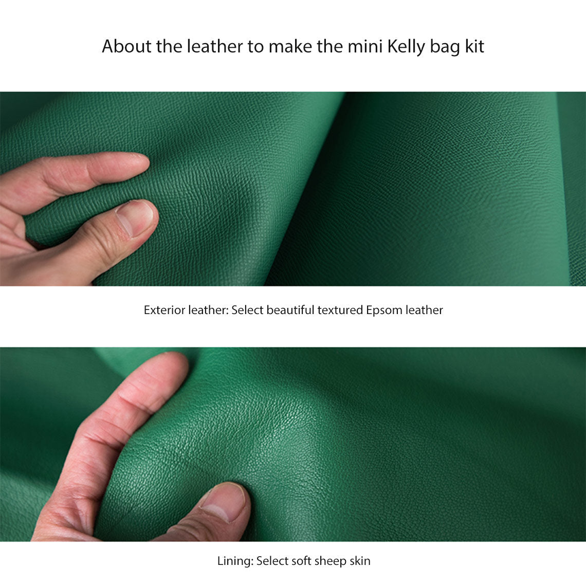 POPSEWING® Top Grain Leather Inspired Sellier Kylie Bag DIY Kit