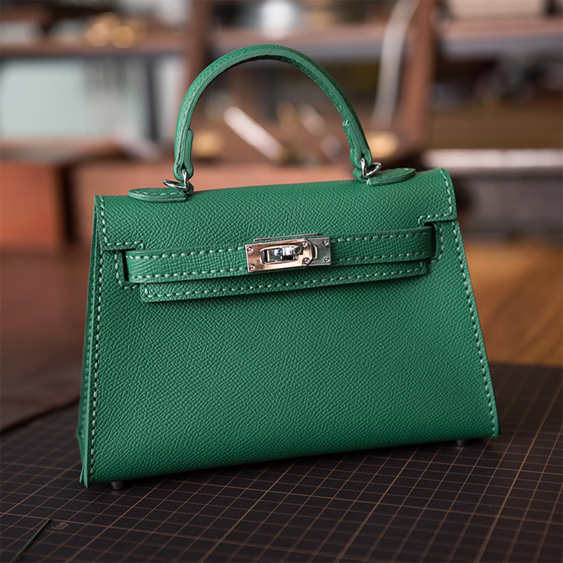POPSEWING® Top Grain Leather Inspired Sellier Kylie Bag DIY Kit