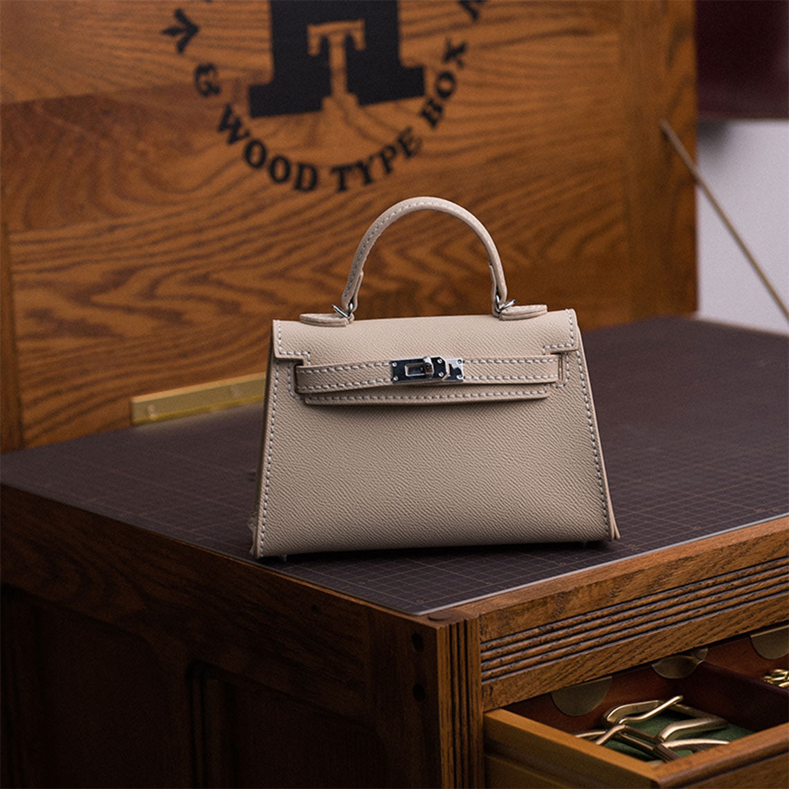 POPSEWING® Top Grain Leather Inspired Sellier Kylie Bag DIY Kit